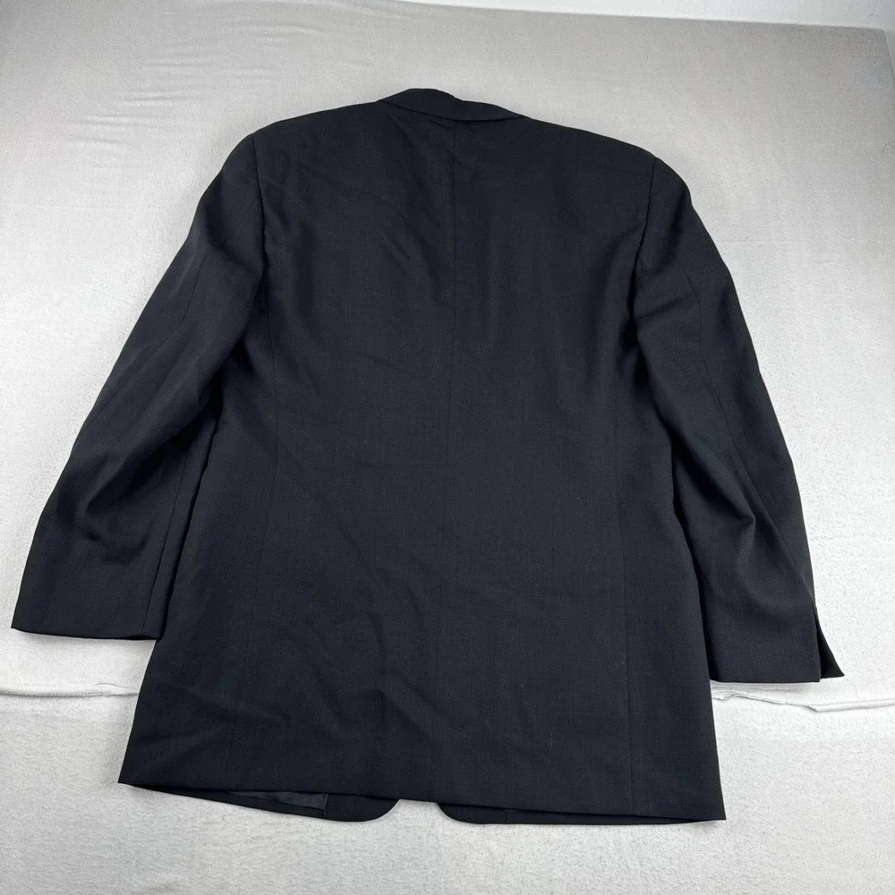 Giorgio Armani Mani Mens Black Blazer 40R 3-button Wool Italy Office Business
